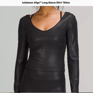 Lululemon Align Long Sleeve Shirt *Shine Size 2